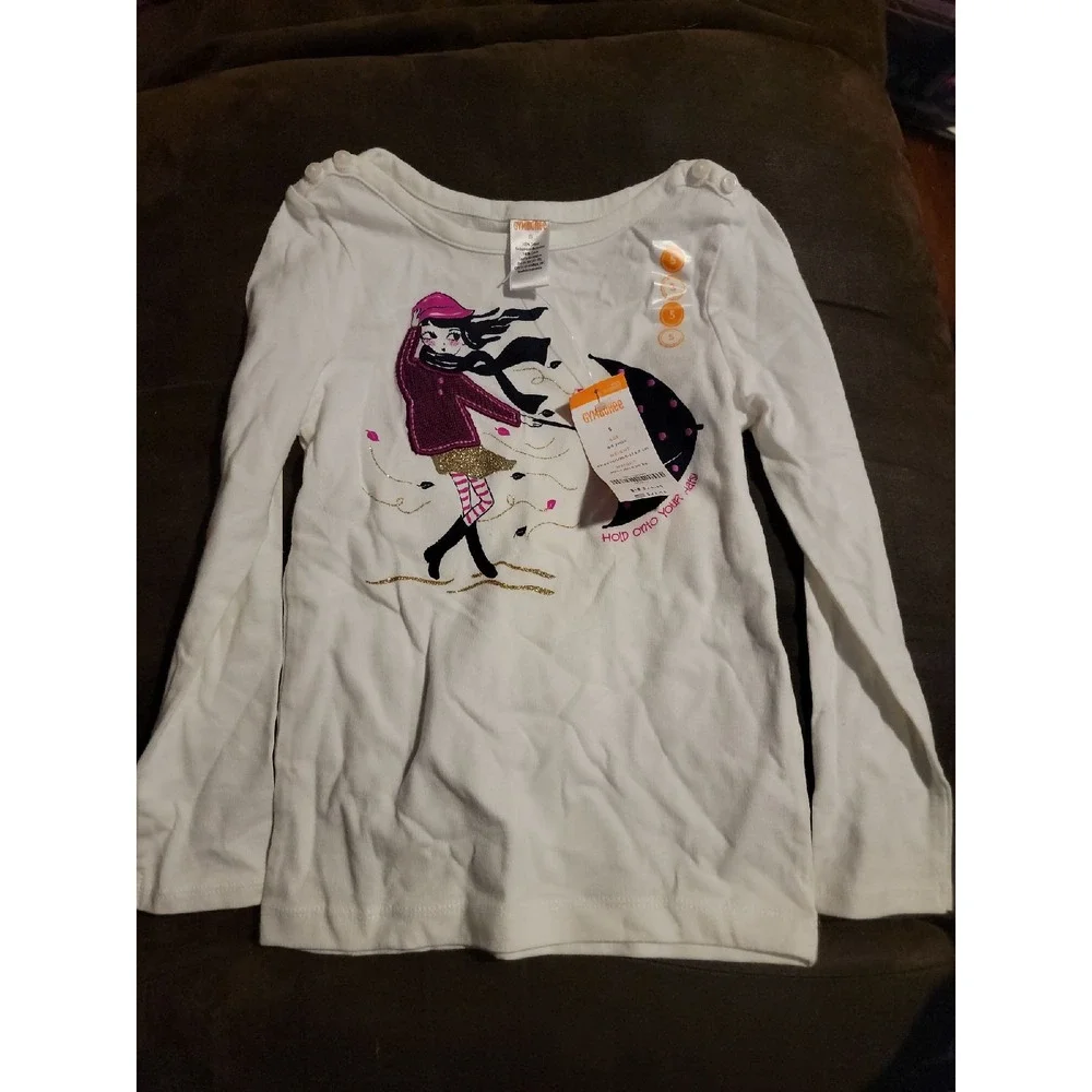 Gymboree bundled and bright lot of 3 tops size 5‎ nwt